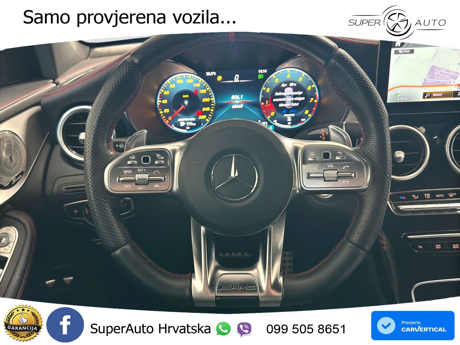 Mercedes GLC Coupe AMG 43 V6 (390 KS) 4MATIC TCT ZRAČNI+ACC+GR SJED+360