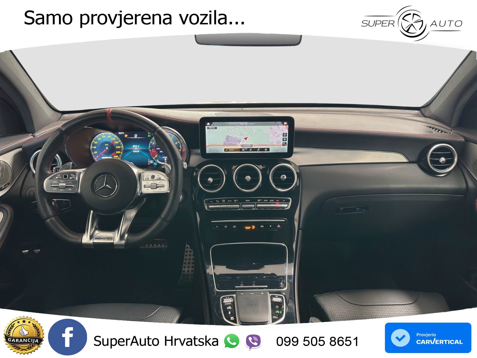 Mercedes GLC Coupe AMG 43 V6 (390 KS) 4MATIC TCT ZRAČNI+ACC+GR SJED+360