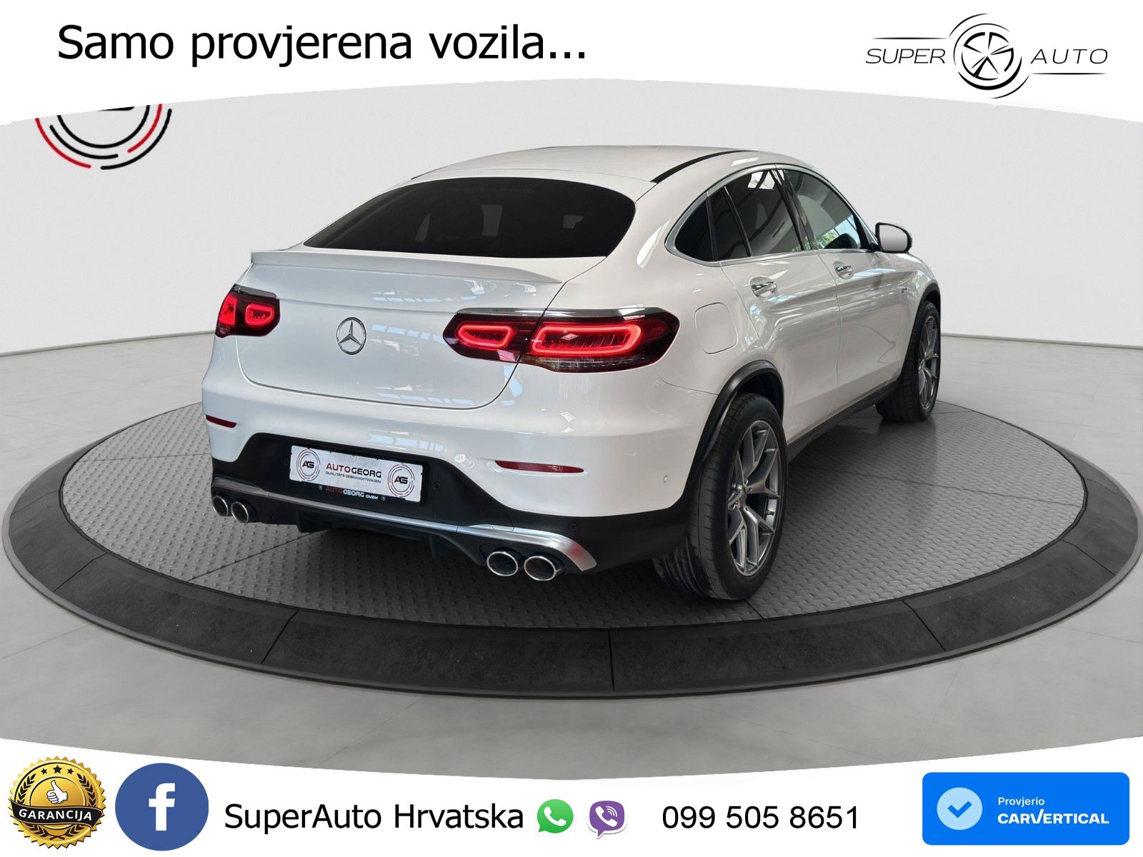 Mercedes GLC Coupe AMG 43 V6 (390 KS) 4MATIC TCT ZRAČNI+ACC+GR SJED+360