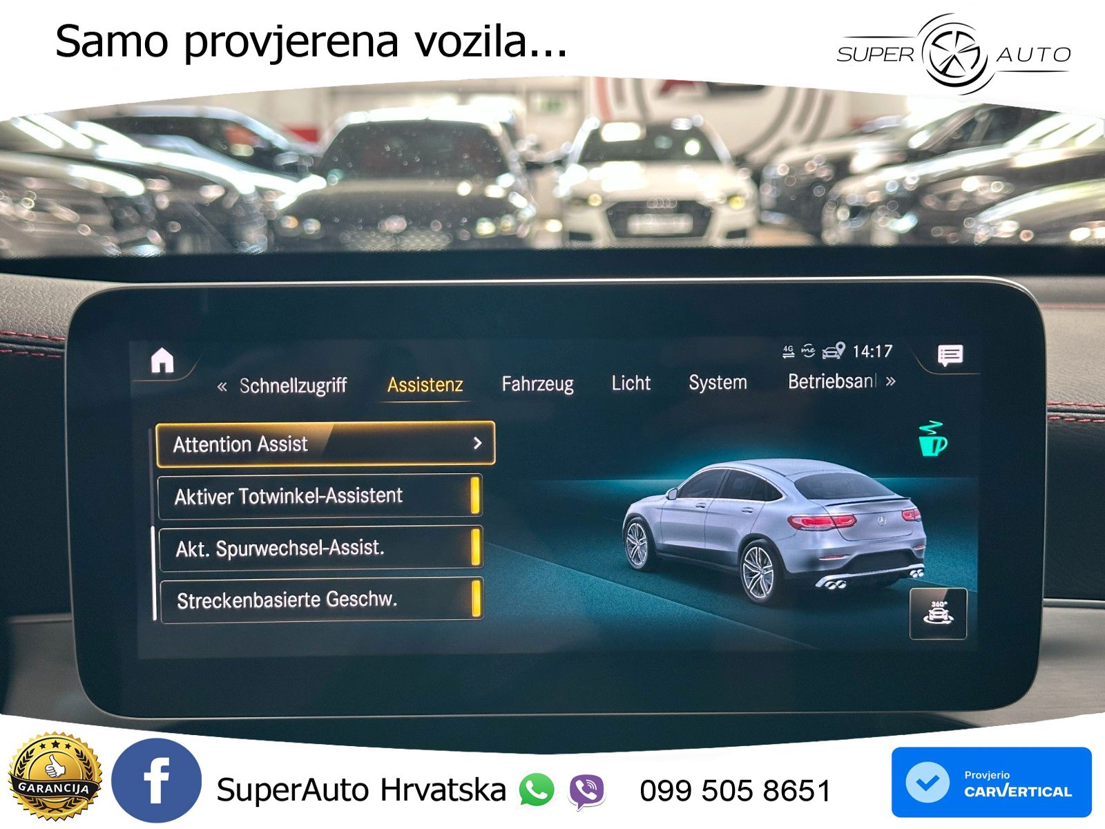 Mercedes GLC Coupe AMG 43 V6 (390 KS) 4MATIC TCT ZRAČNI+ACC+GR SJED+360