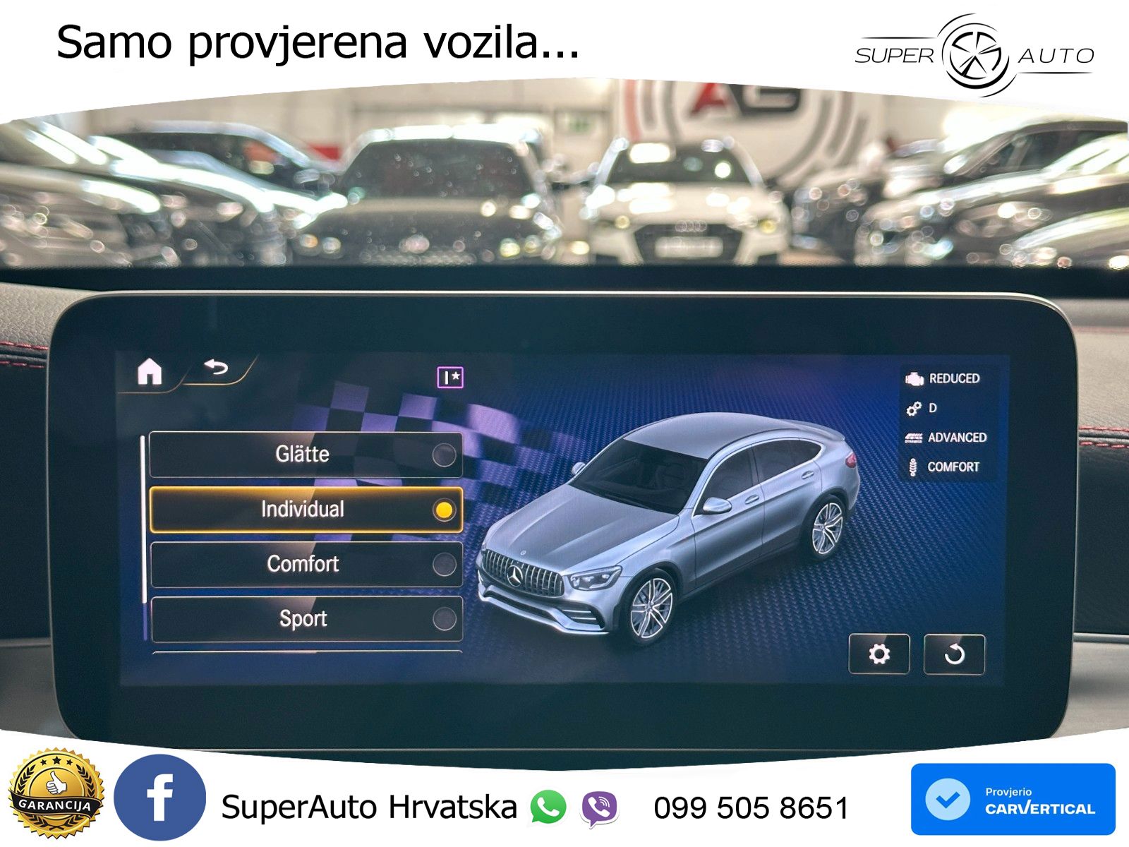 Mercedes GLC Coupe AMG 43 V6 (390 KS) 4MATIC TCT ZRAČNI+ACC+GR SJED+360