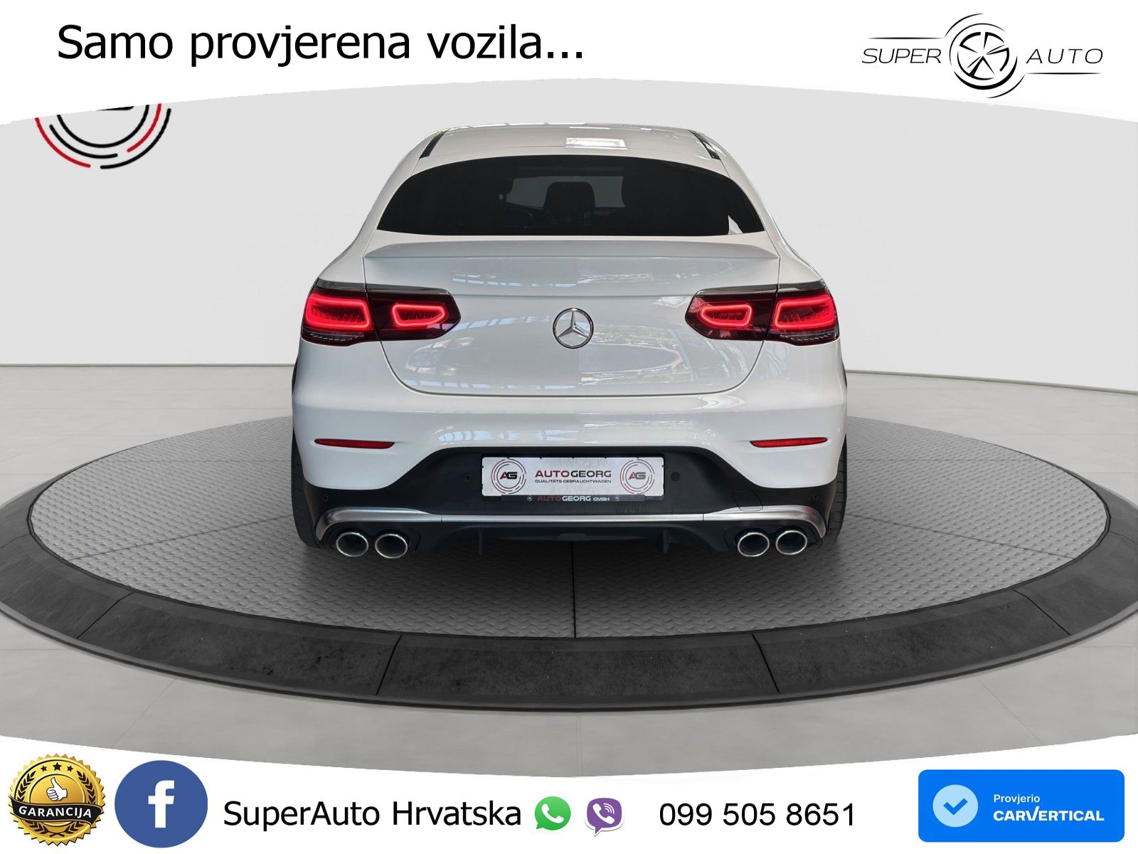 Mercedes GLC Coupe AMG 43 V6 (390 KS) 4MATIC TCT ZRAČNI+ACC+GR SJED+360