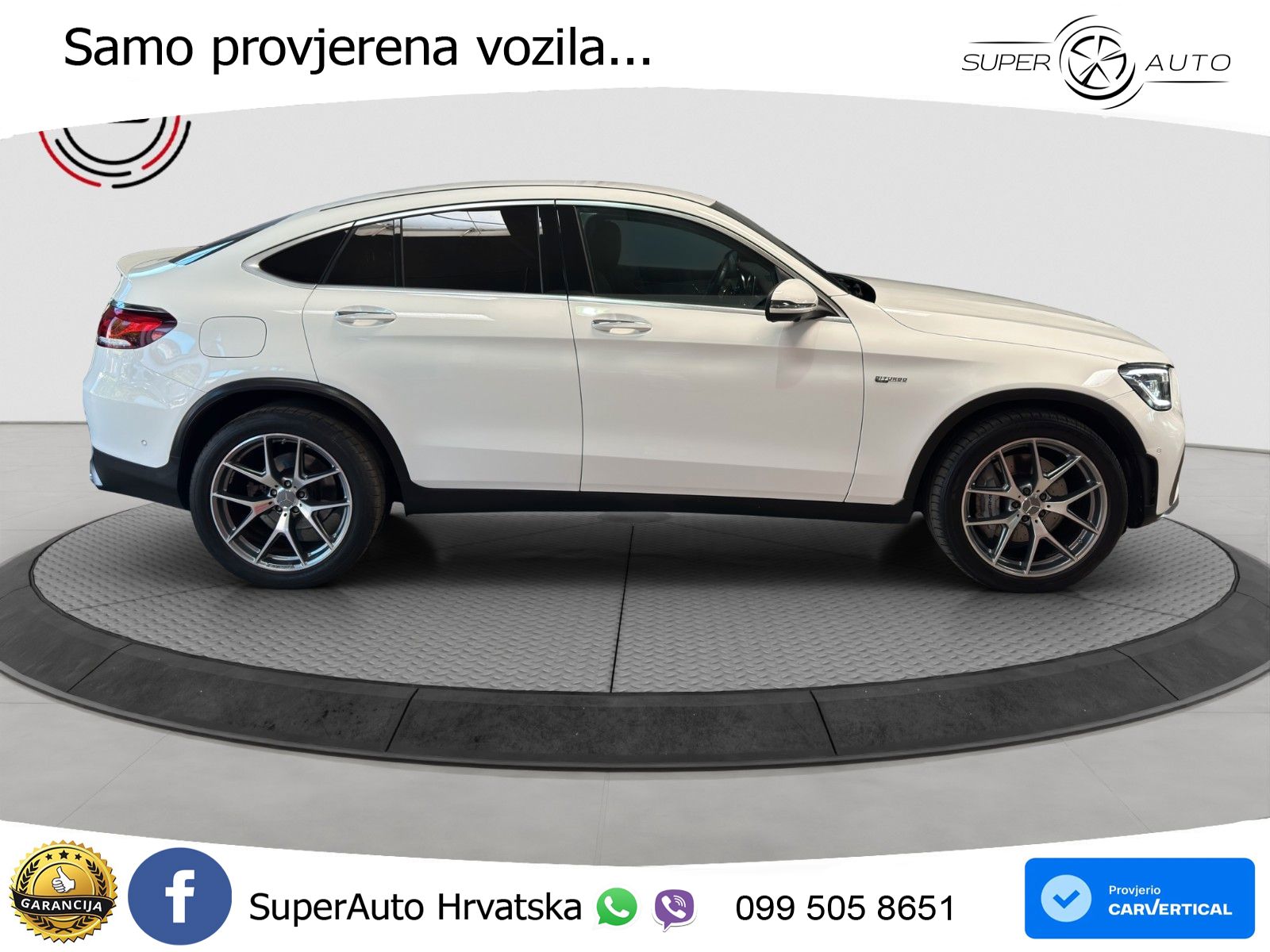 Mercedes GLC Coupe AMG 43 V6 (390 KS) 4MATIC TCT ZRAČNI+ACC+GR SJED+360