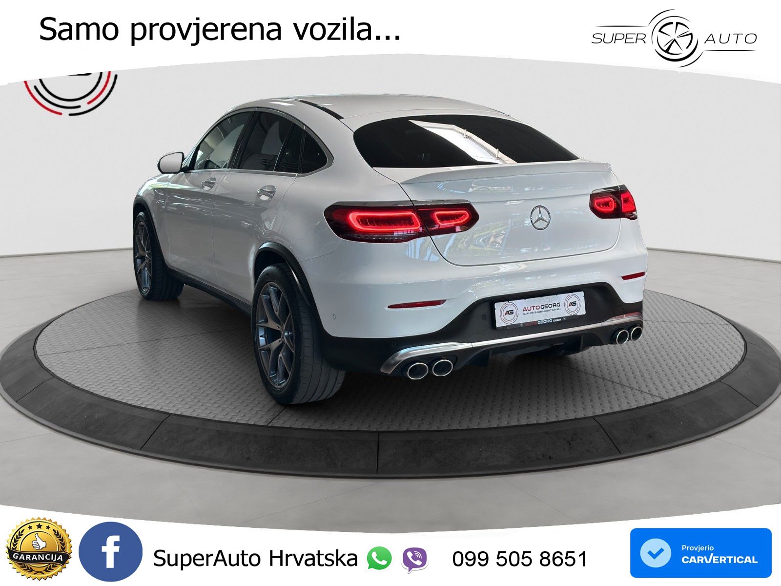Mercedes GLC Coupe AMG 43 V6 (390 KS) 4MATIC TCT ZRAČNI+ACC+GR SJED+360