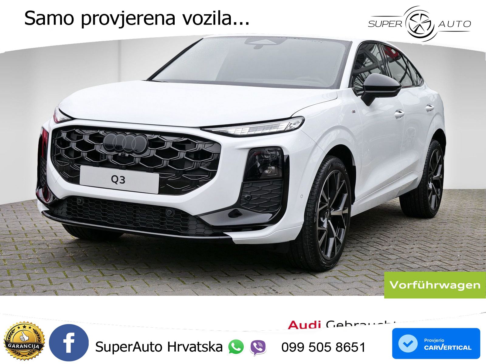 Audi Q3 III Sportback 2.0 TFSI (204 KS) quattro S tronic LED+GR SJED+ACC