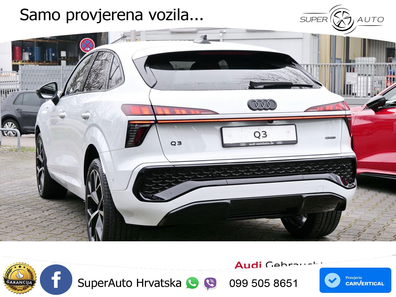 Audi Q3 III Sportback 2.0 TFSI (204 KS) quattro S tronic LED+GR SJED+ACC
