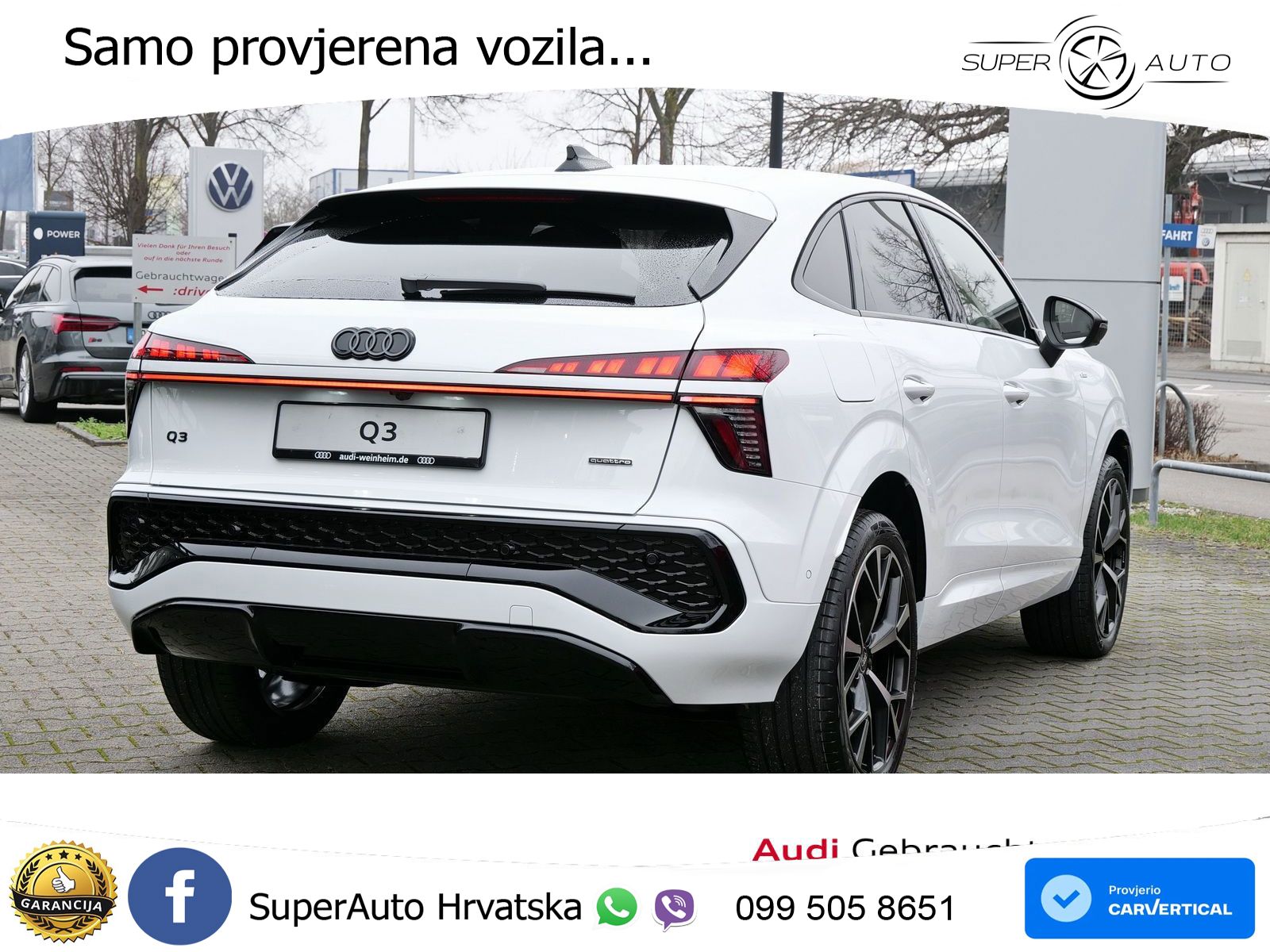 Audi Q3 III Sportback 2.0 TFSI (204 KS) quattro S tronic LED+GR SJED+ACC