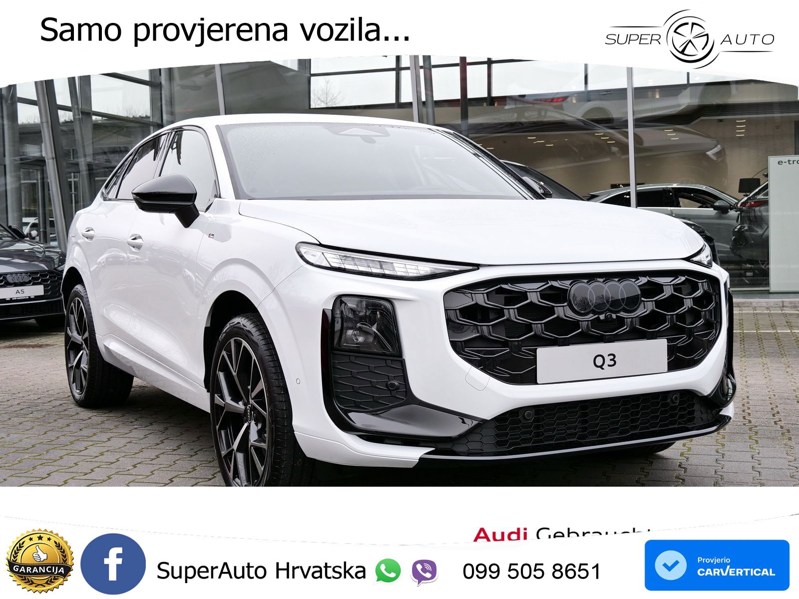 Audi Q3 III Sportback 2.0 TFSI (204 KS) quattro S tronic LED+GR SJED+ACC