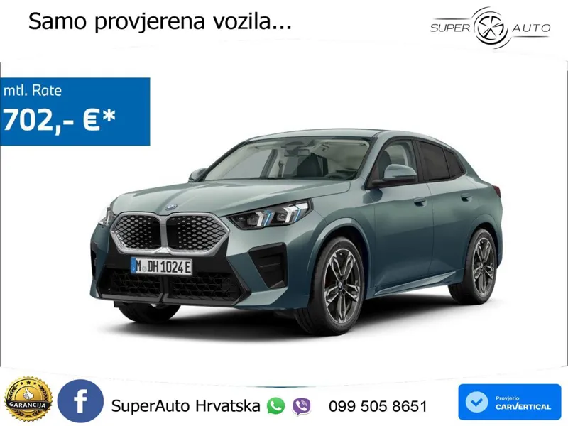 BMW iX2 66.5 kWh (204 KS) eDrive20 M Sport LED+GR SJED+ACC