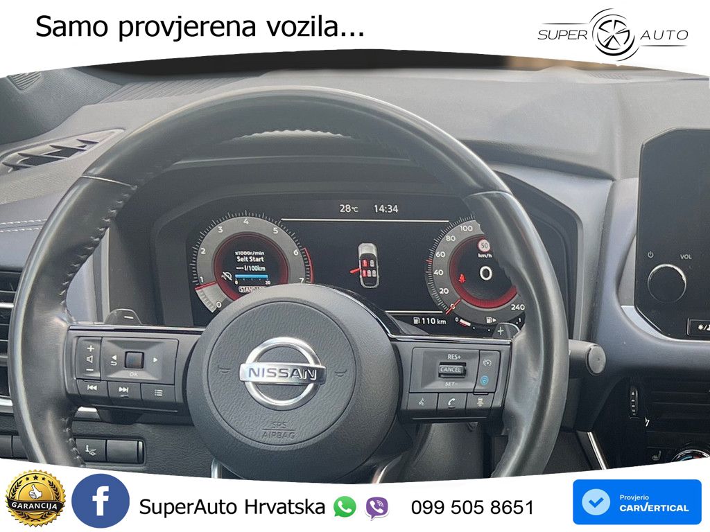 Nissan Qashqai 1.3 DIG-T (158 KS) Xtronic Tekna LED+GR SJED+ACC