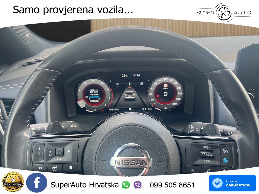 Nissan Qashqai 1.3 DIG-T (158 KS) Xtronic Tekna LED+GR SJED+ACC