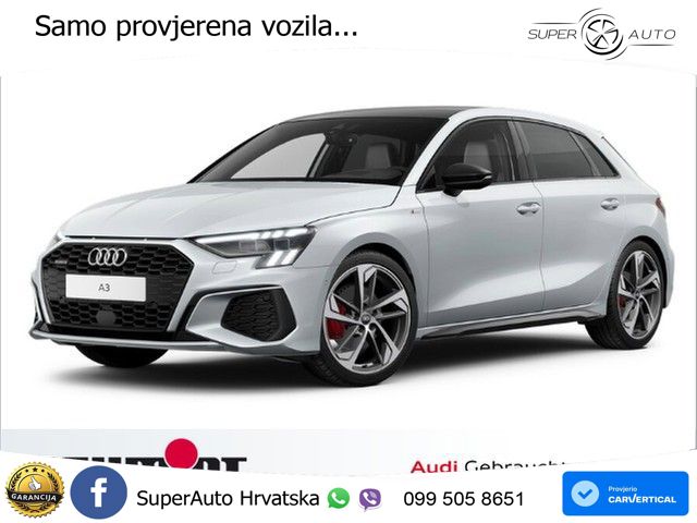 Audi A3 40 TDI (200 KS) quattro S tronic S line MATRIX+GR SJED+KAM