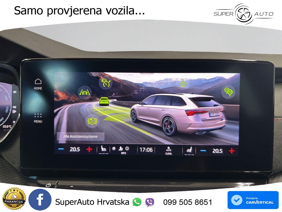 Škoda Octavia Combi RS 2.0 TDI (200 KS) 4x4 DSG MATRIX+GR SJED+KAM