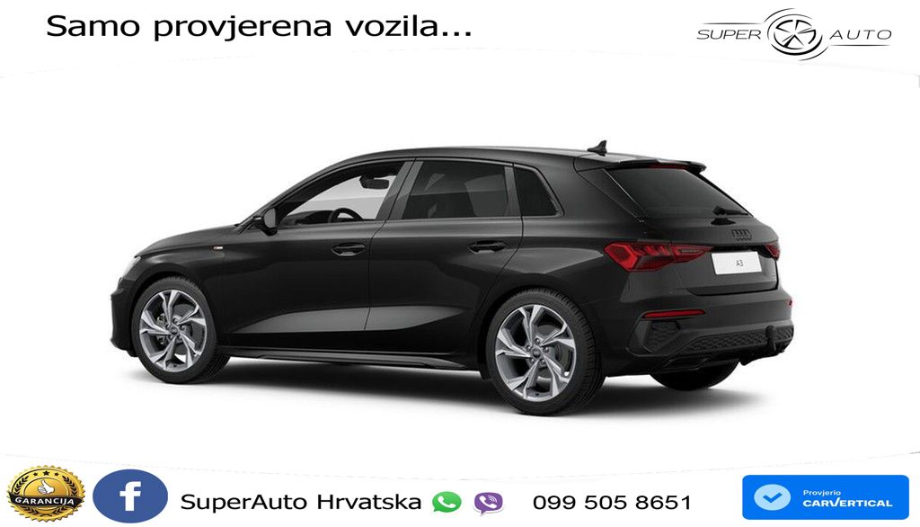 Audi A3 40 TDI (200 KS) quattro S tronic S line LED+GR SJED+ACC