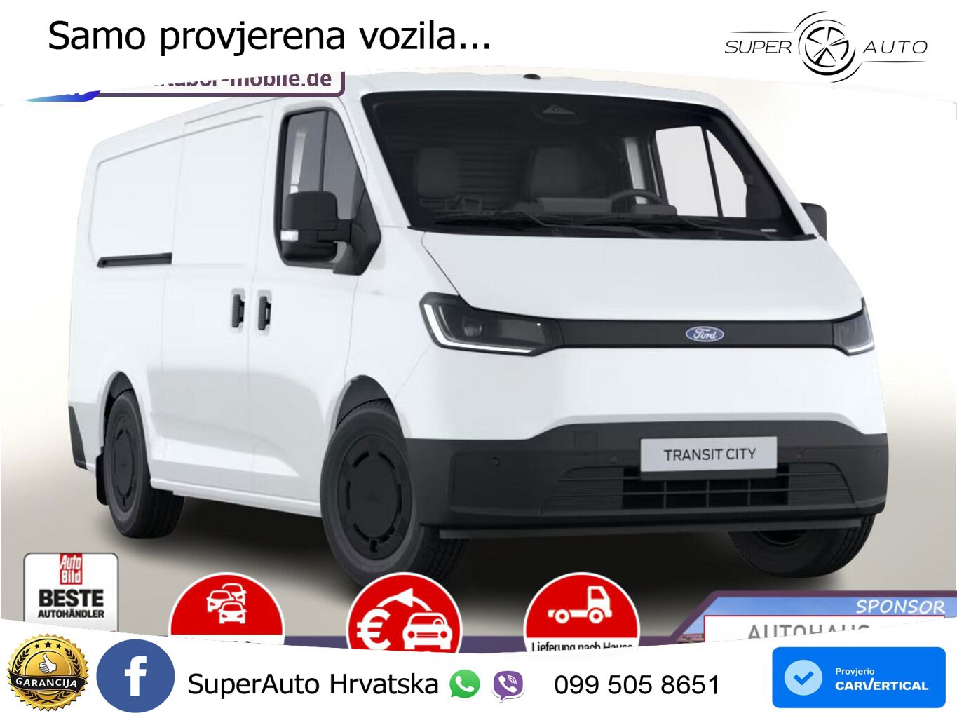 Ford Transit City 56kWh L1H1 Trend ACC Kam UVP-32%* 150 KS