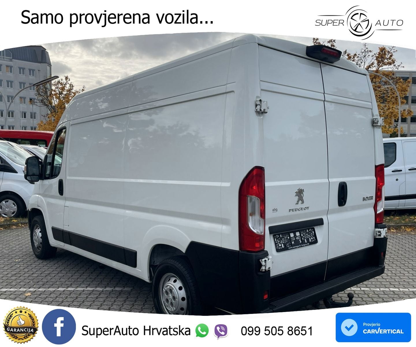 Peugeot Boxer 335 L2H2 SORTIMO Klima Kamera AHK 1.HD 165 KS