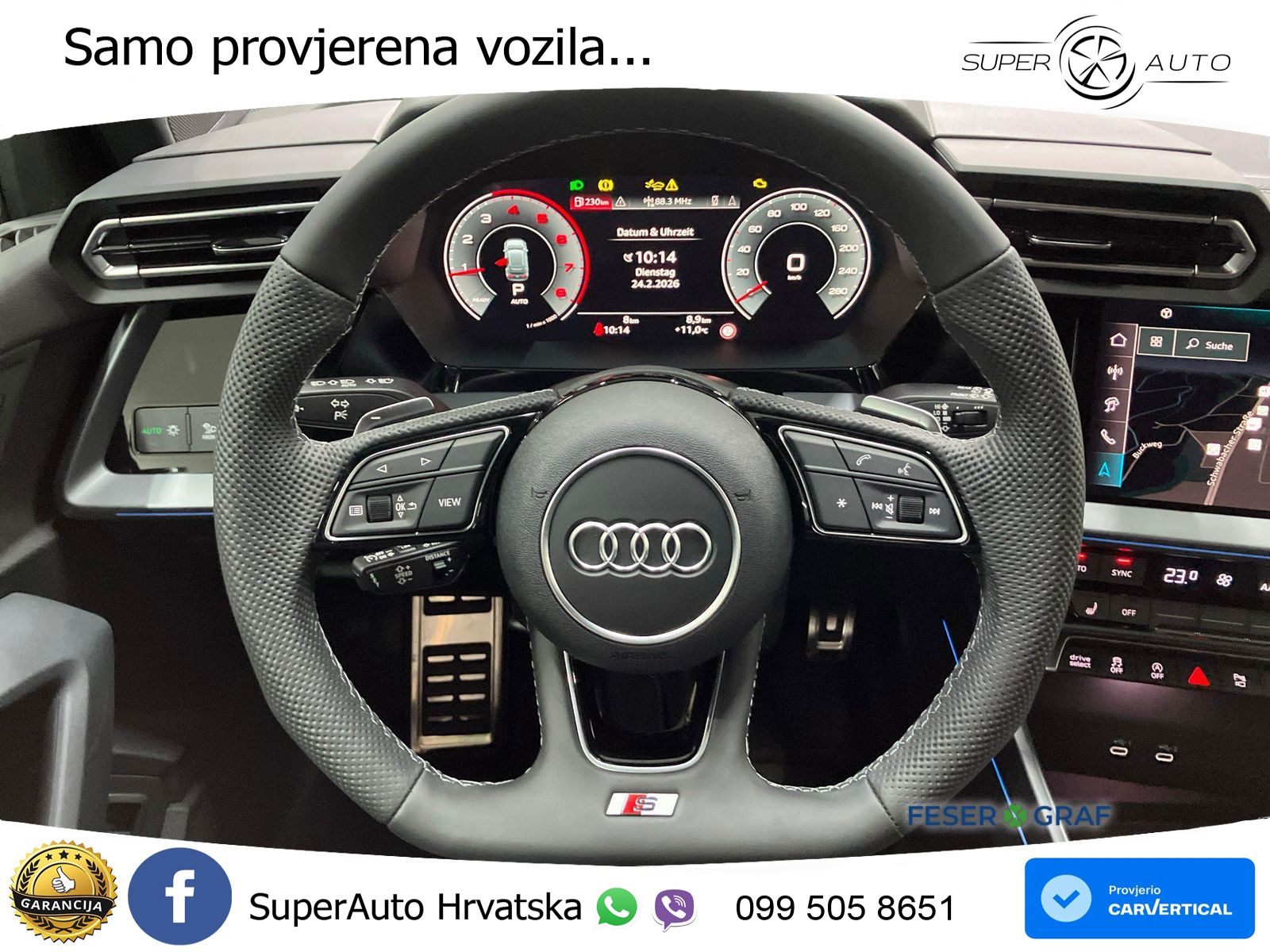 Audi A3 Sportback 40 TFSI (204 KS) quattro S tronic S line MATRIX+GR SJED+KAM