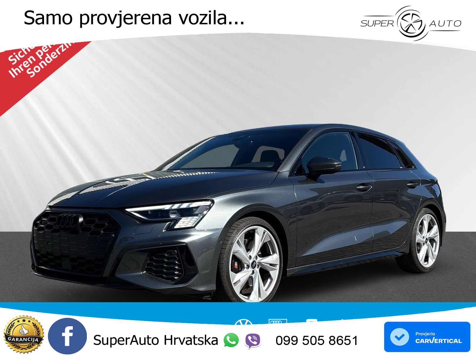 Audi S3 2.0 TFSI (310 KS) quattro S tronic MATRIX+GR SJED+KAM