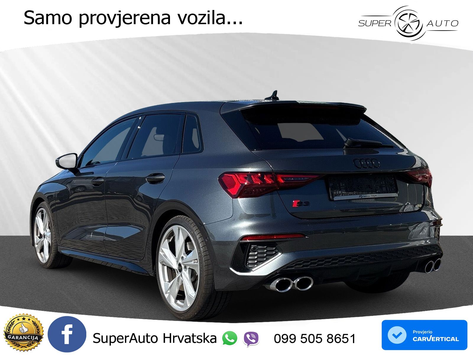 Audi S3 2.0 TFSI (310 KS) quattro S tronic MATRIX+GR SJED+KAM