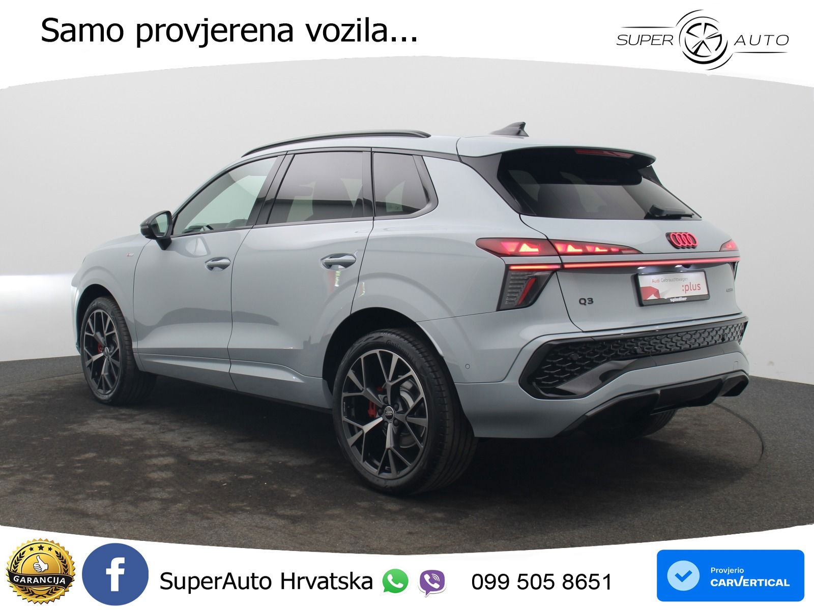 Audi Q3 2.0 TFSI (265 KS) quattro S tronic S line MATRIX+GR SJED+KAM