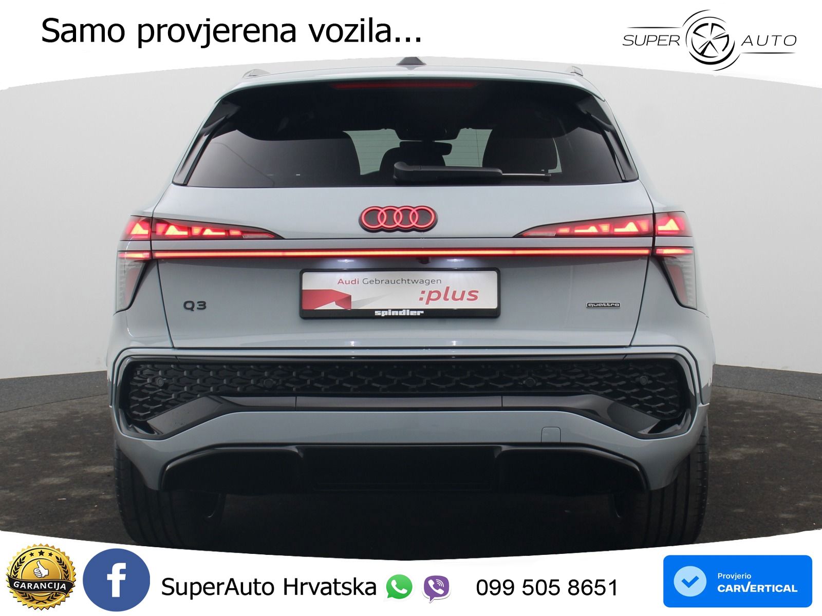 Audi Q3 2.0 TFSI (265 KS) quattro S tronic S line MATRIX+GR SJED+KAM