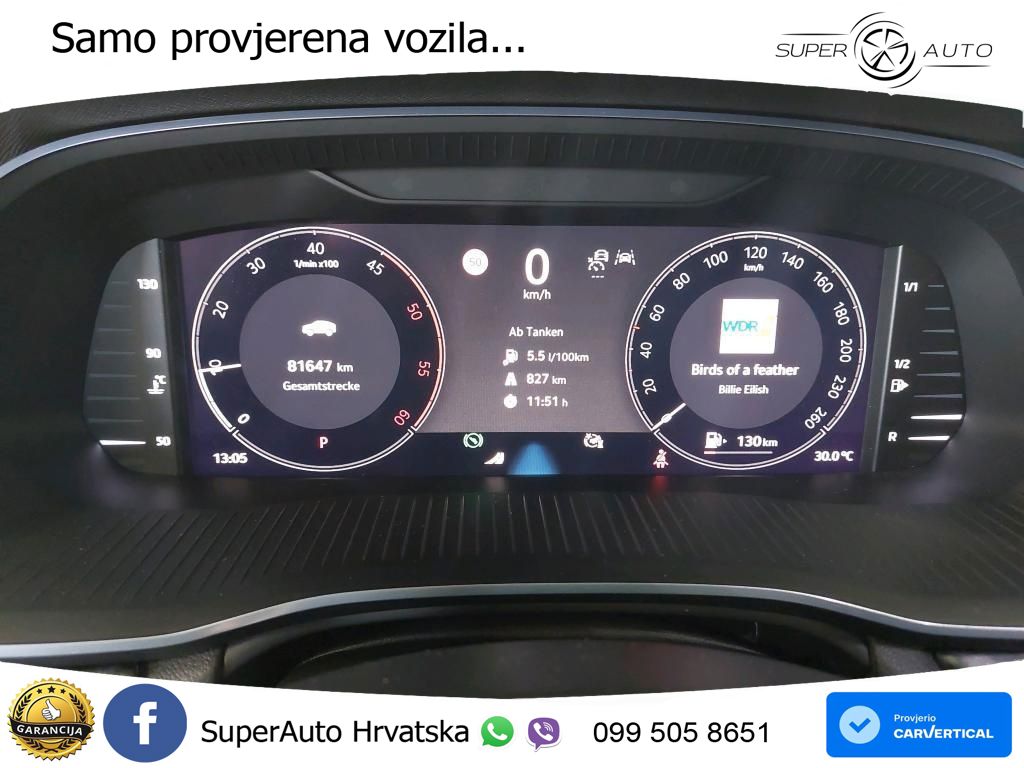 Škoda Octavia Combi 2.0 TDI (150 KS) DSG Selection LED+GR SJED+ACC