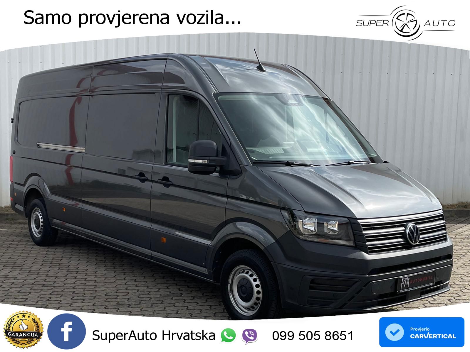 Volkswagen Crafter Kasten 35 L4H3 DAB AHK oh.Schäden 5J.Gar 177 KS
