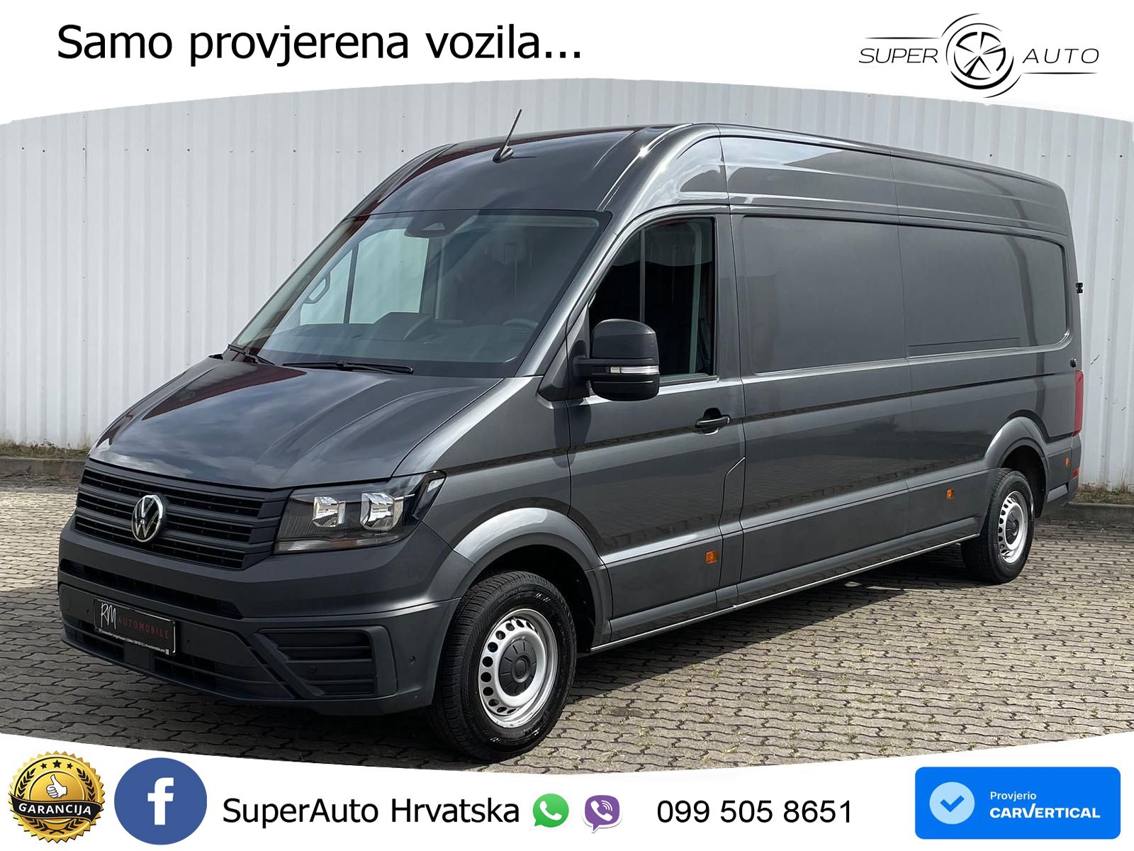 Volkswagen Crafter Kasten 35 L4H3 DAB AHK oh.Schäden 5J.Gar 177 KS
