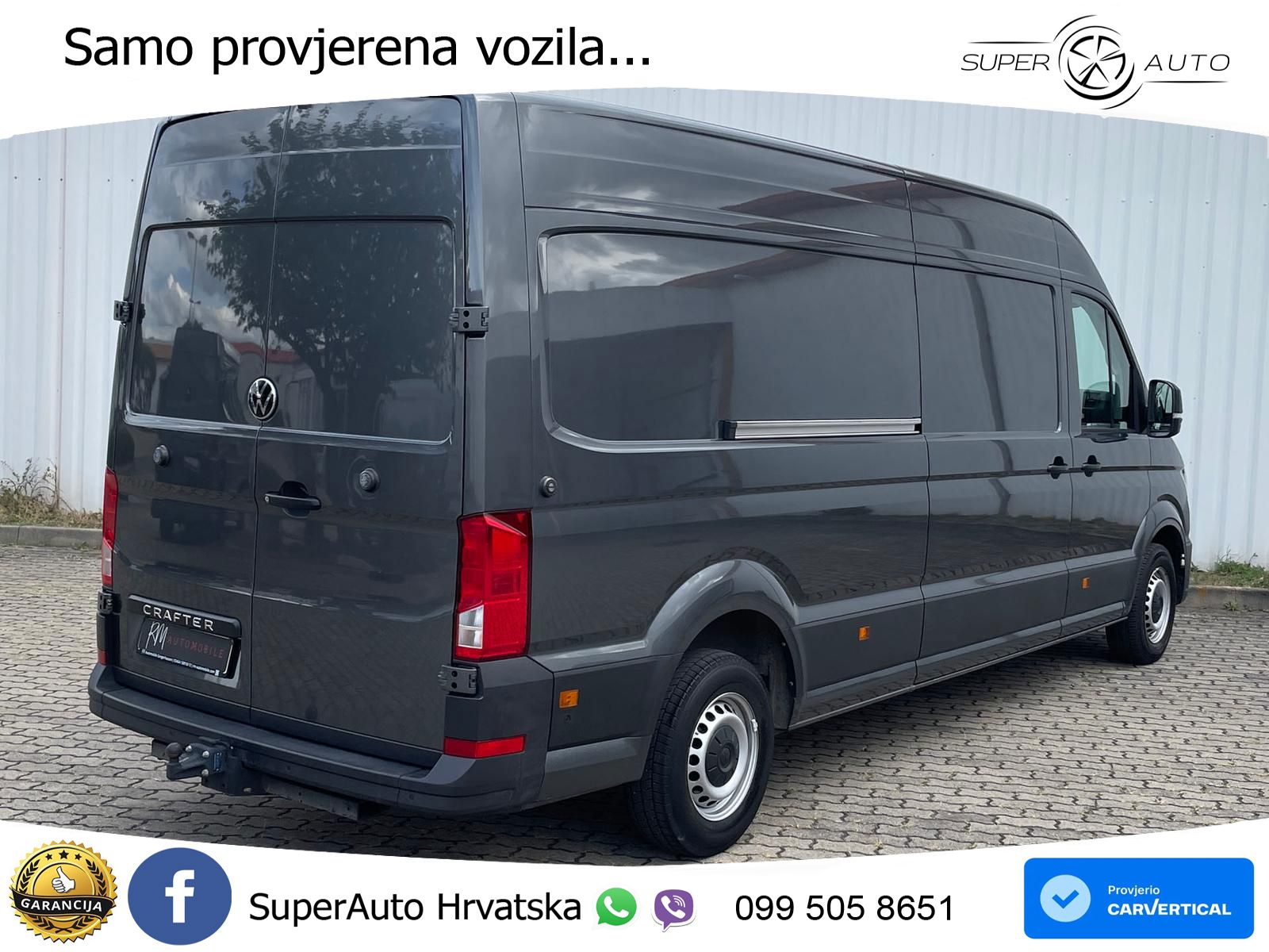 Volkswagen Crafter Kasten 35 L4H3 DAB AHK oh.Schäden 5J.Gar 177 KS