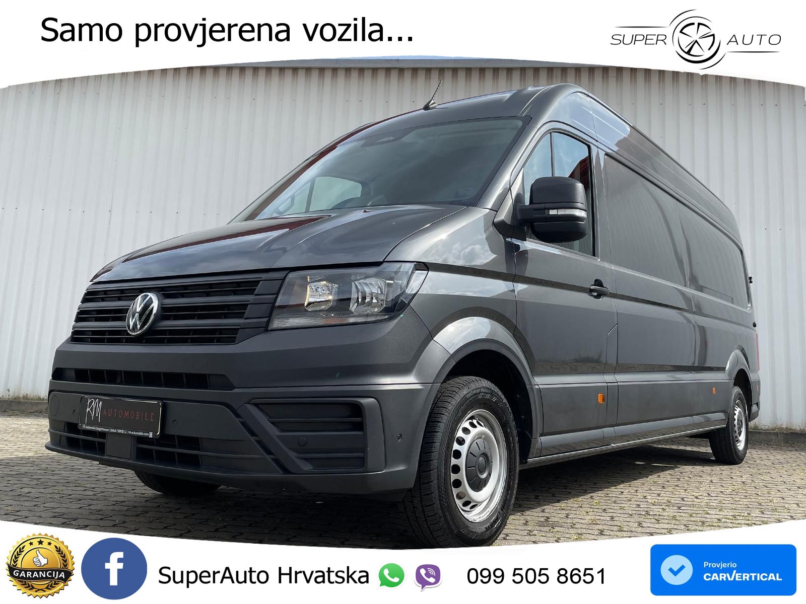 Volkswagen Crafter Kasten 35 L4H3 DAB AHK oh.Schäden 5J.Gar 177 KS