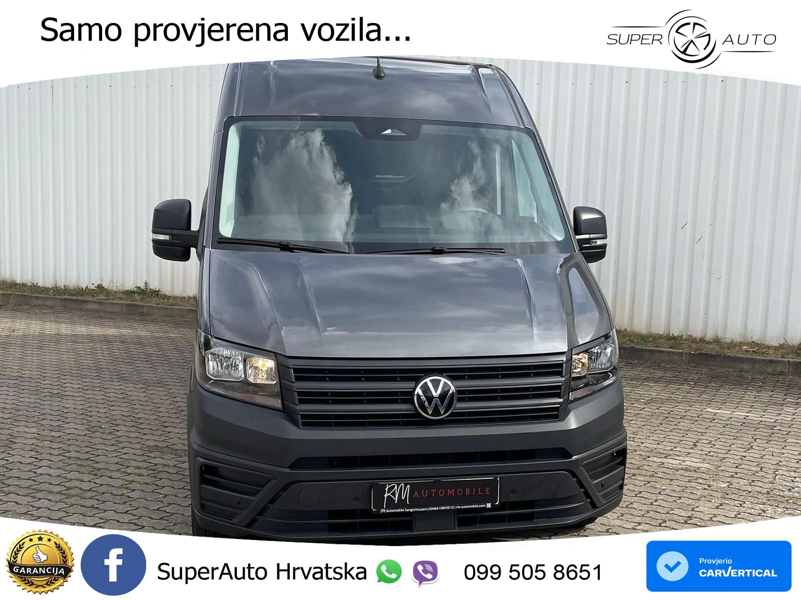 Volkswagen Crafter Kasten 35 L4H3 DAB AHK oh.Schäden 5J.Gar 177 KS