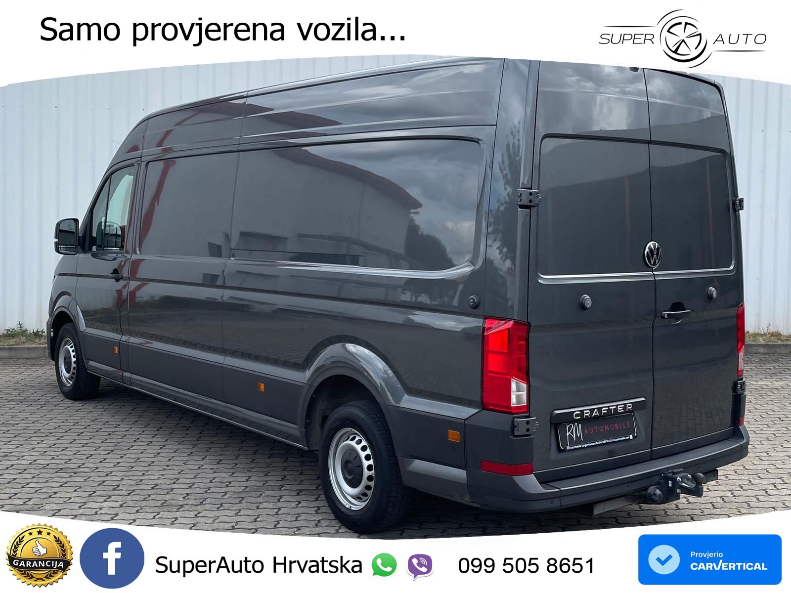 Volkswagen Crafter Kasten 35 L4H3 DAB AHK oh.Schäden 5J.Gar 177 KS