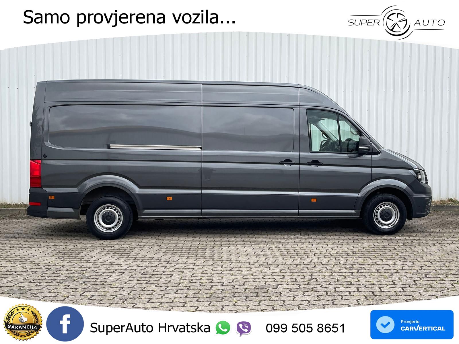 Volkswagen Crafter Kasten 35 L4H3 DAB AHK oh.Schäden 5J.Gar 177 KS