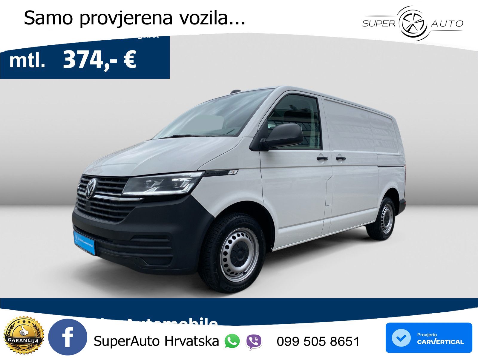 Volkswagen T6.1 Transporter LED ACC Standheizung Werkstatte 150 KS