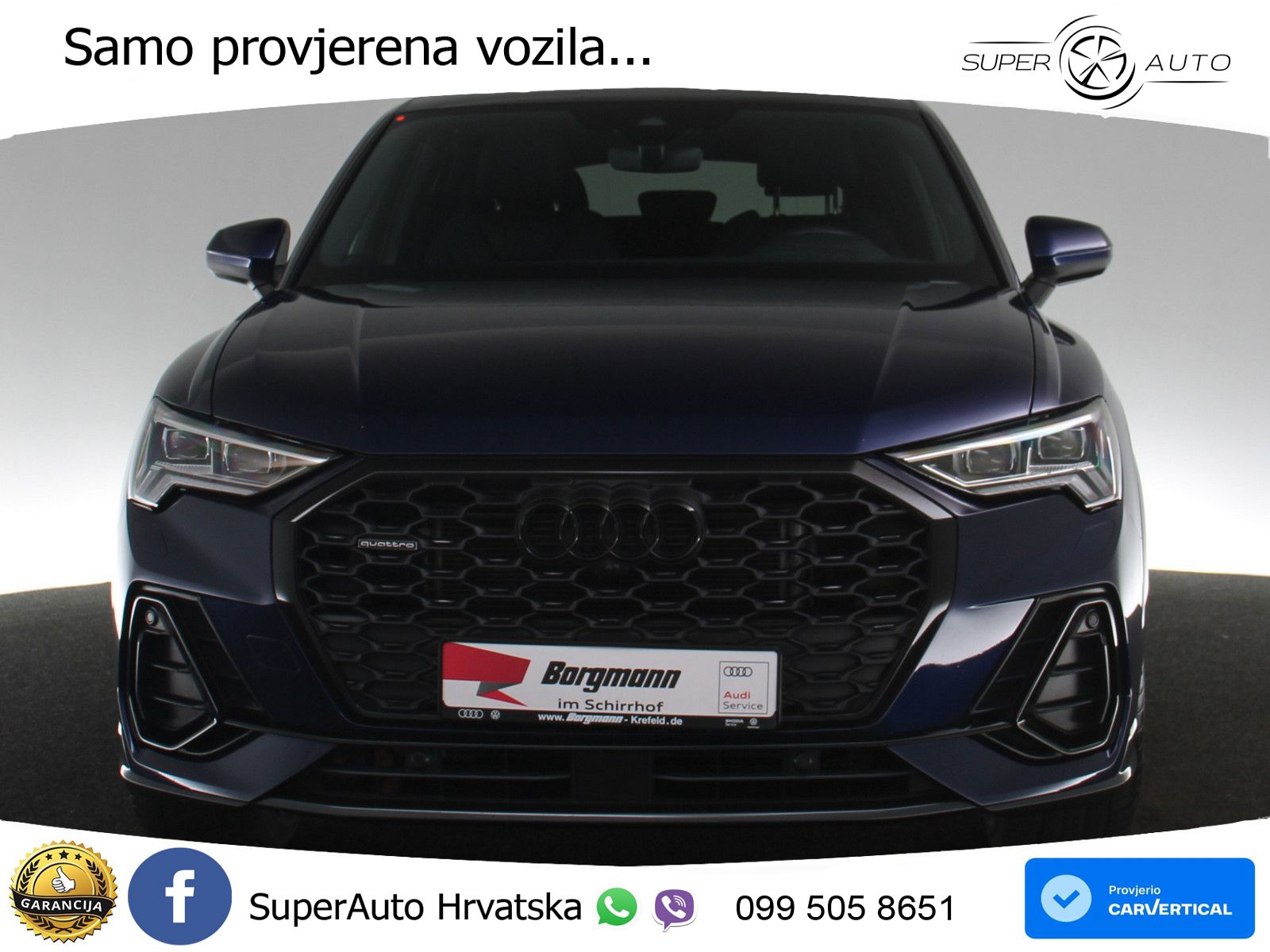 Audi Q3 II Sportback 40 TFSI (190 KS) quattro S tronic S line MATRIX+GR SJED+KAM