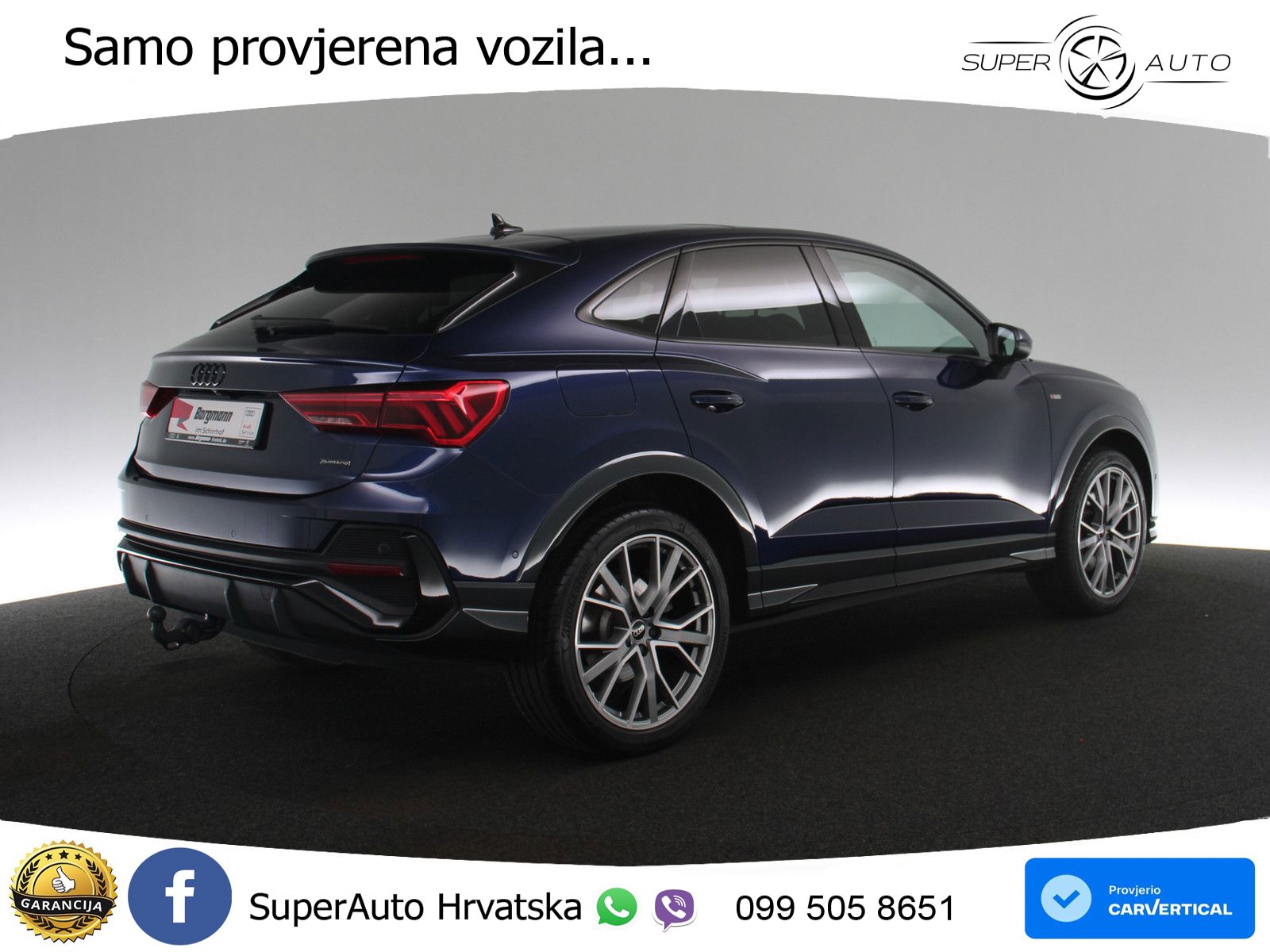 Audi Q3 II Sportback 40 TFSI (190 KS) quattro S tronic S line MATRIX+GR SJED+KAM