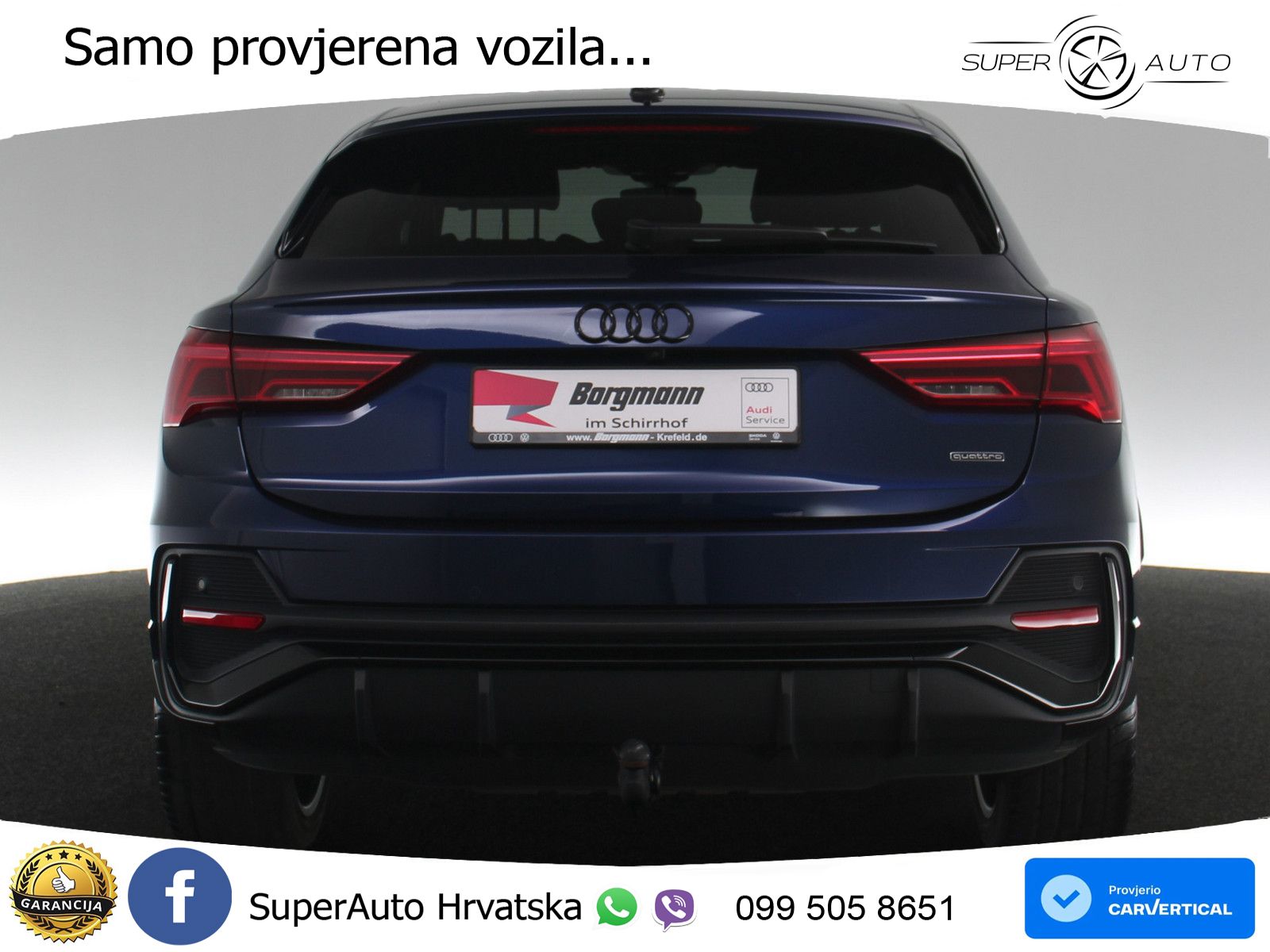 Audi Q3 II Sportback 40 TFSI (190 KS) quattro S tronic S line MATRIX+GR SJED+KAM