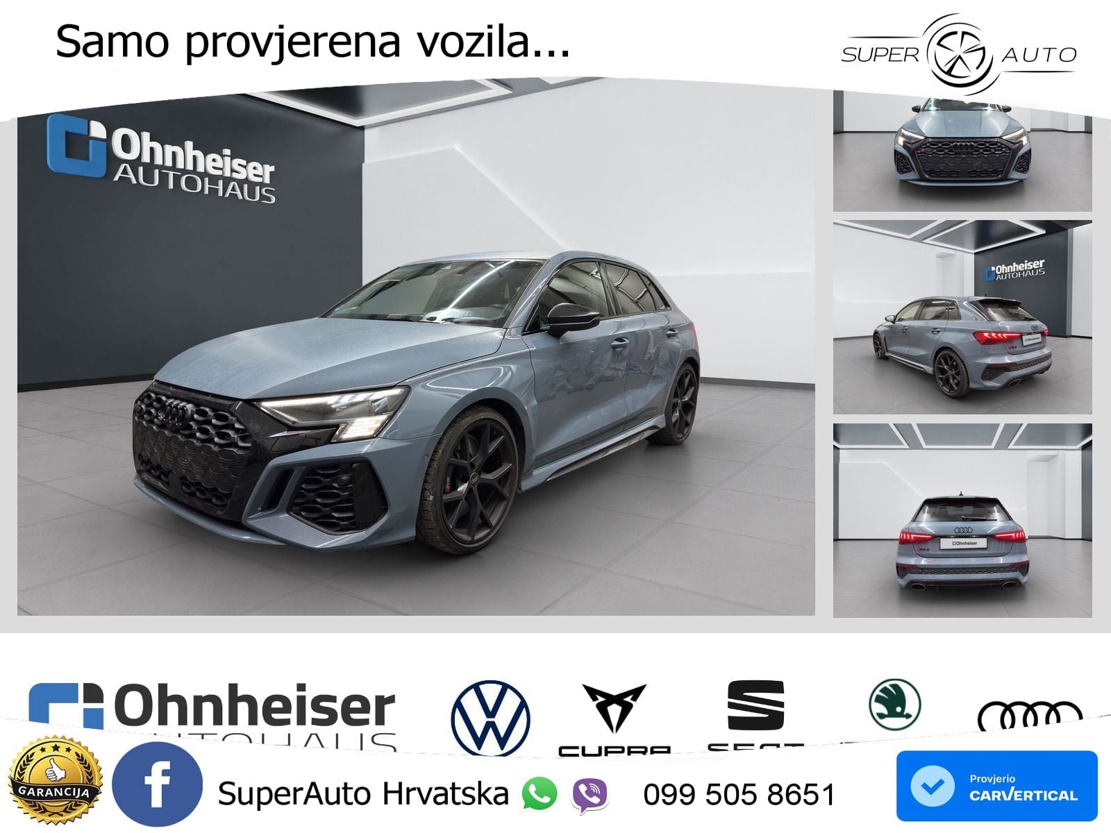 Audi RS3 Sedan 2.5 TFSI (400 KS) quattro S tronic MATRIX+GR SJED+KAM