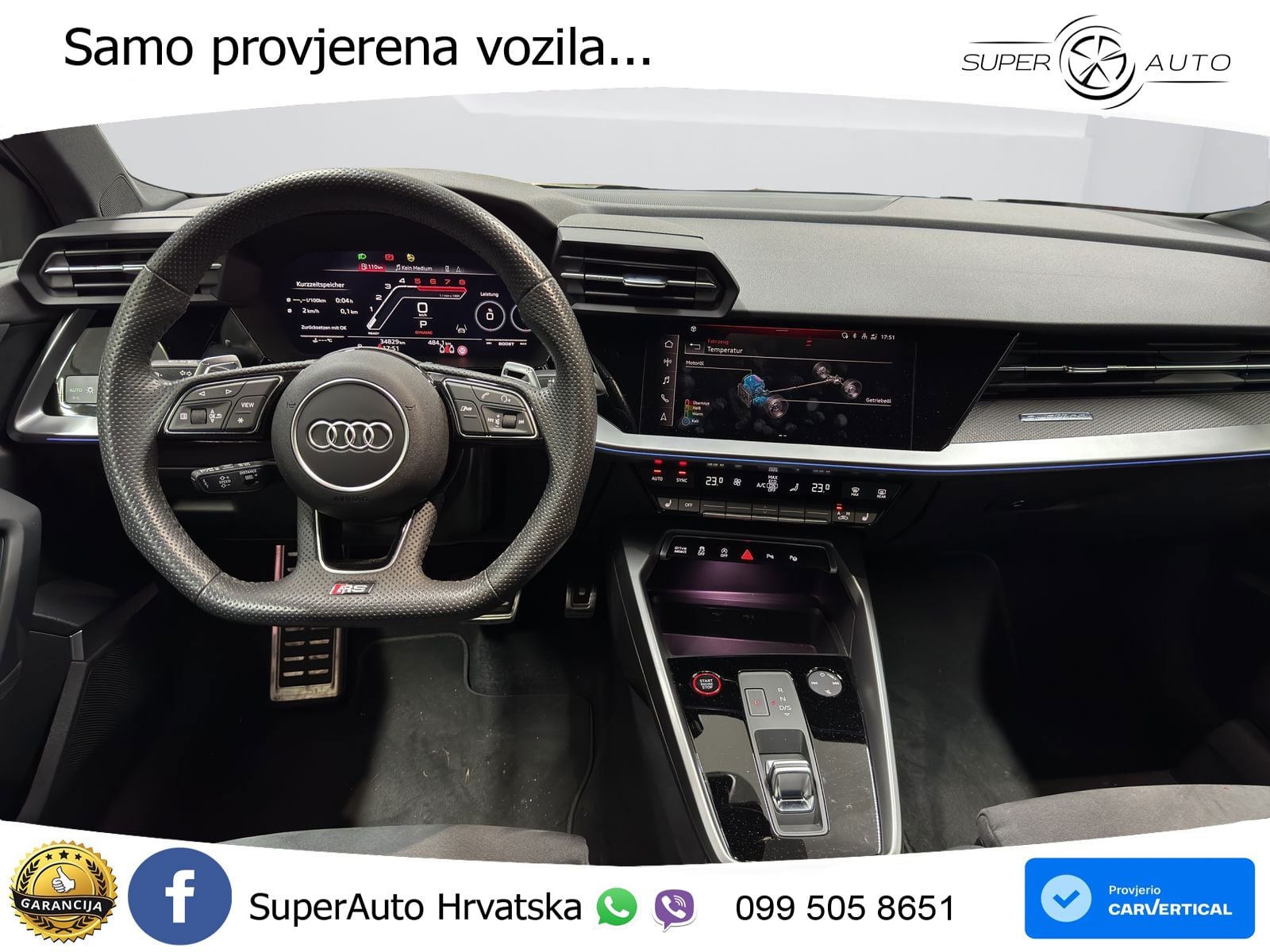 Audi RS3 Sedan 2.5 TFSI (400 KS) quattro S tronic MATRIX+GR SJED+KAM