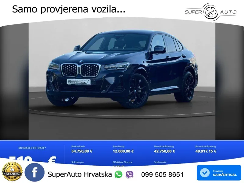 BMW X4 30d (286 KS) xDrive Steptronic LED+GR SJED+ACC