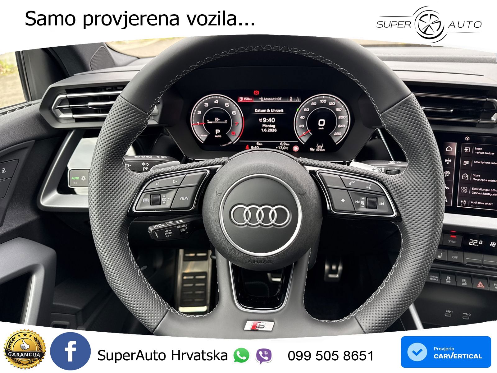 Audi A3 Limuzina 35 TFSI (150 KS) S tronic S line LED+GR SJED+ACC