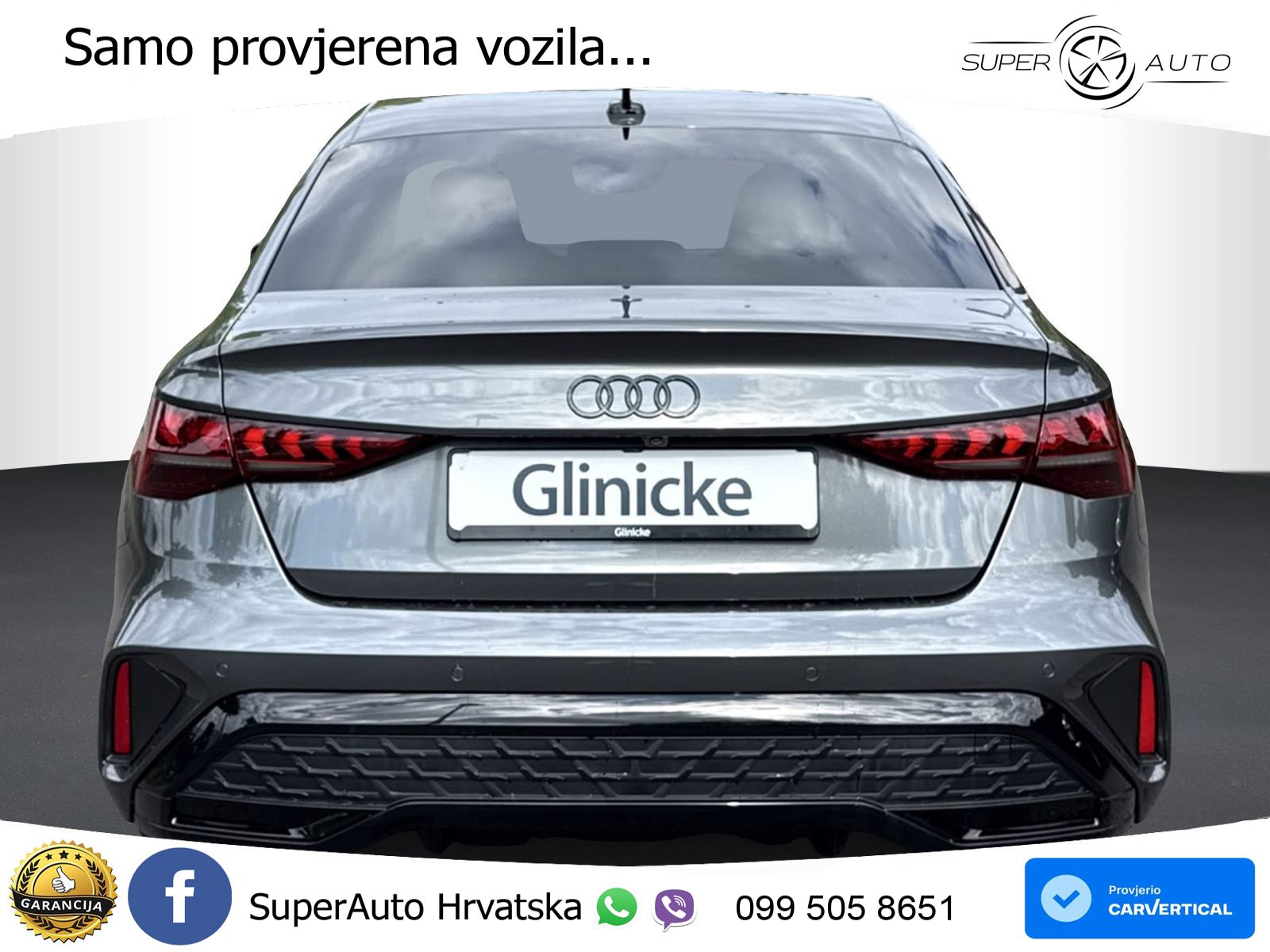 Audi A3 Limuzina 35 TFSI (150 KS) S tronic S line LED+GR SJED+ACC