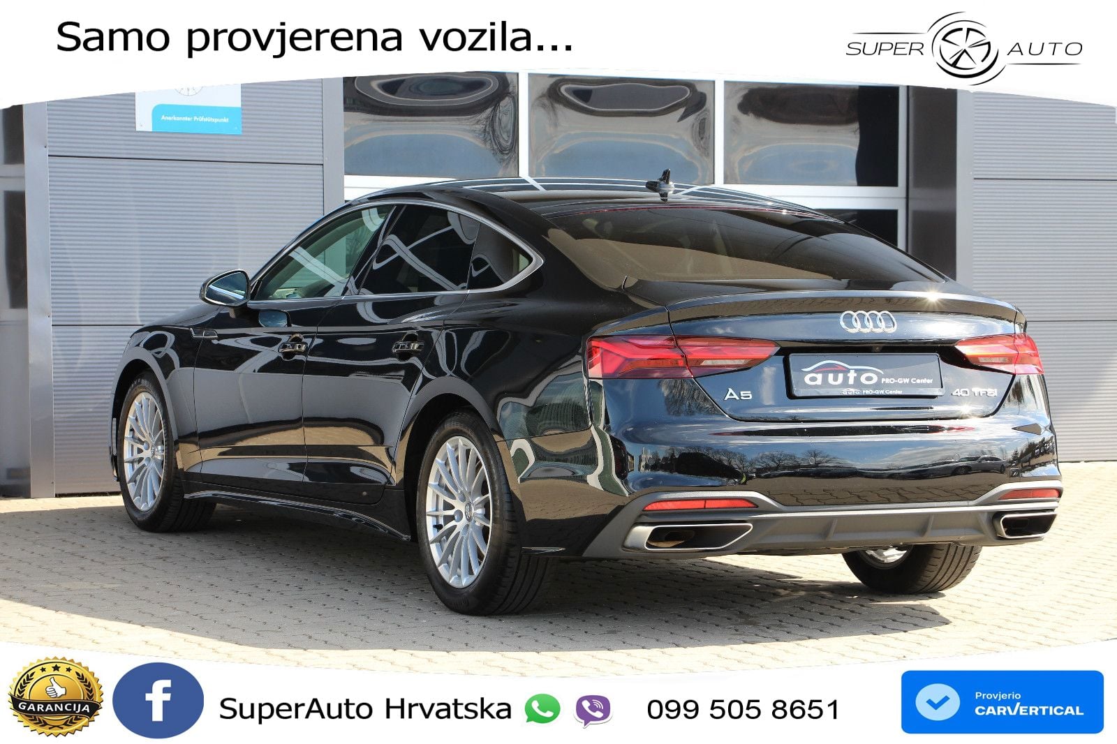 Audi A5 Sportback 40 TFSI (190 KS) S tronic LED+GR SJED+ACC