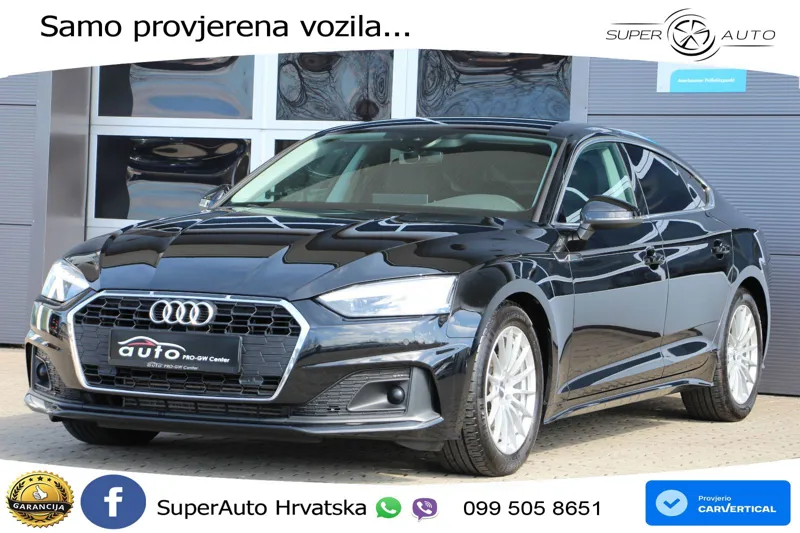 Audi A5 Sportback 40 TFSI (190 KS) S tronic LED+GR SJED+ACC