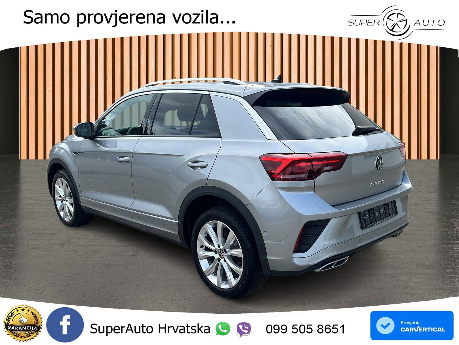 Volkswagen T-Roc 1.5 TSI (150 KS) DSG R-Line LED+GR SJED+ACC