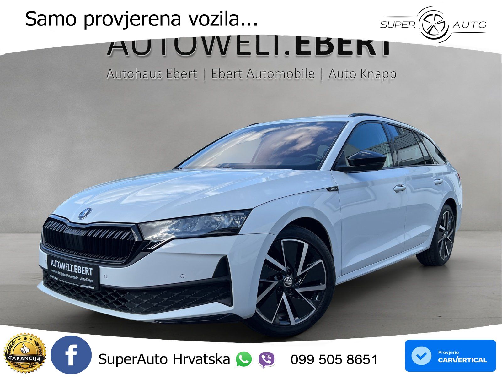 Škoda Octavia Combi 2.0 TDI (150 KS) DSG SportLine LED+GR SJED+ACC