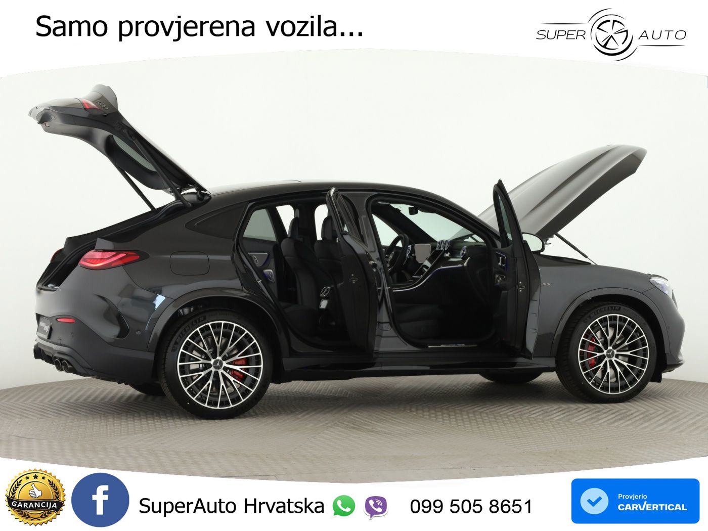 Mercedes GLC Coupe AMG 53 (449 KS) 4MATIC+ AMG SPEEDSHIFT TCT 9G ACC+HEAD+GR SJED+360+PANO