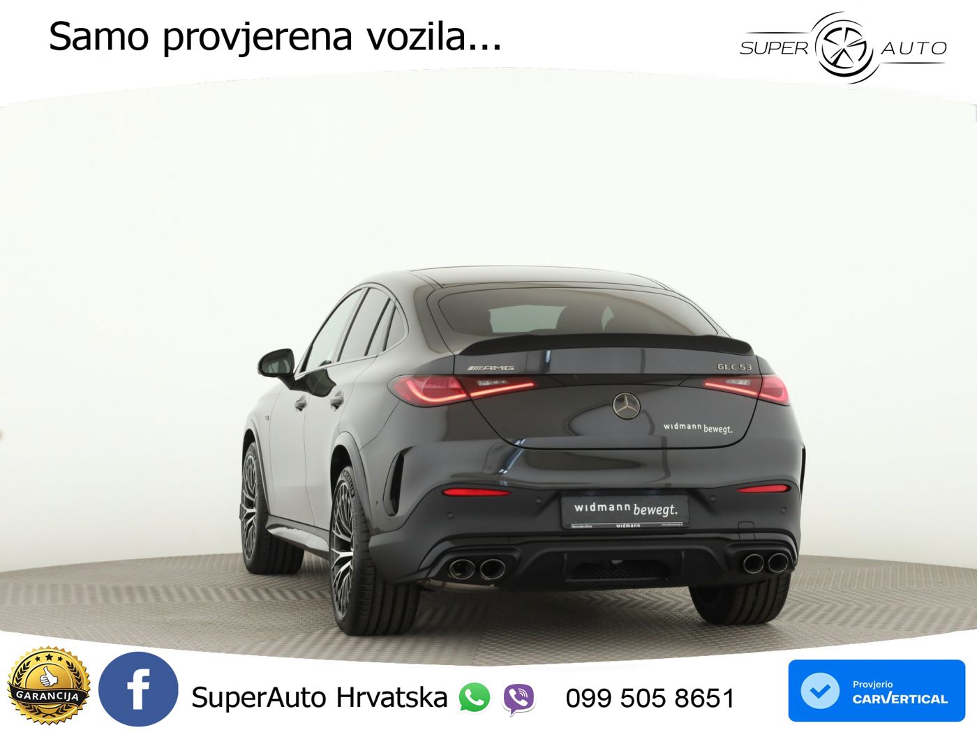 Mercedes GLC Coupe AMG 53 (449 KS) 4MATIC+ AMG SPEEDSHIFT TCT 9G ACC+HEAD+GR SJED+360+PANO