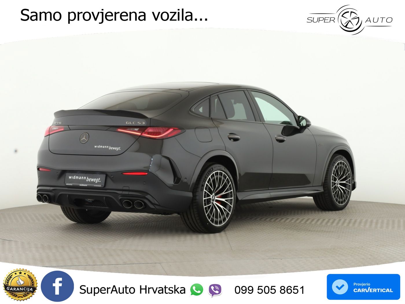 Mercedes GLC Coupe AMG 53 (449 KS) 4MATIC+ AMG SPEEDSHIFT TCT 9G ACC+HEAD+GR SJED+360+PANO