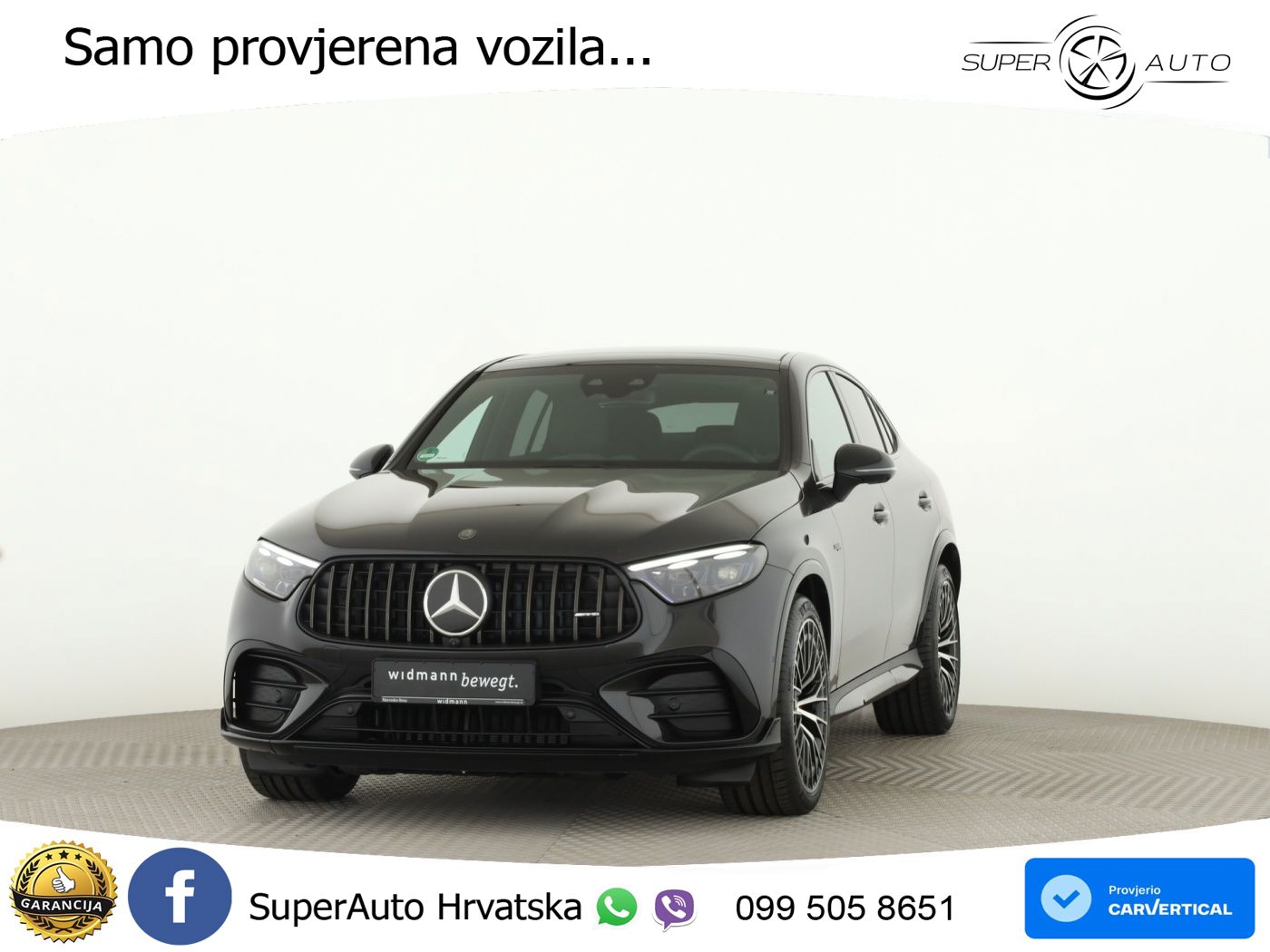 Mercedes GLC Coupe AMG 53 (449 KS) 4MATIC+ AMG SPEEDSHIFT TCT 9G ACC+HEAD+GR SJED+360+PANO